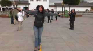 walking on equator line
