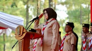 Pramuka Lintas Agama Menggelar Kemah Bhakti Merajut Harmoni dalam Kebhinekaan di Wana Jeongmara Campuhan Banyuwangi