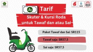 tarif sewa skuter dan kursi roda