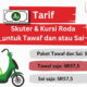 tarif sewa skuter dan kursi roda