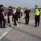 Tim Reskrim Polresta Sidoarjo olah TKP di Tol Sumo