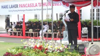 Wakil Bupati Banyuwangi, Sugirah, Pimpin Upacara Hari Lahir Pancasila 2023 dengan Mengusung Semangat Gotong Royong