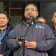 Menteri agama Yaqut di gedung kpk