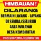 Pelarangan Bermain Layang-Layang di Seluruh Wilayah Desa Kembiritan
