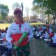 Pelatih paskibraka Serma R Agus Yulianto dari Anggota Koramil 0825-12 Rogojampi
