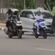 polisi kejar pelanggar lalulintas di bukittinggi
