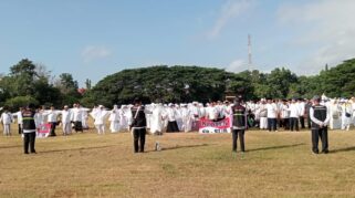 Manasik Haji Akbar di Banyuwangi: 1.238 Jama'ah Ikuti Praktik Haji di GOR Tawang Alun