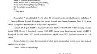 Polemik SK Komite Sekolah: Terungkap Dugaan Pemalsuan di SMP Negeri 1 Singojuruh