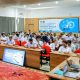 Para peserta "Hacking Day 5.0" di Banyuwangi mendengarkan materi tentang keamanan siber.