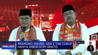 Pramono Anung & Rano Karno di Acara Debat Pilkada Jakarta 2024