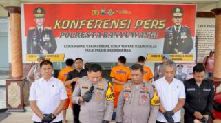 Polresta Banyuwangi Sita 1,1 Kg Sabu, Bongkar Sindikat Narkoba Jaringan Madura-Surabaya Polresta Banyuwangi ungkap kasus narkoba