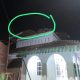 Kubah Masjid Nurul Jadid di Sempu, Banyuwangi, runtuh akibat hujan deras.