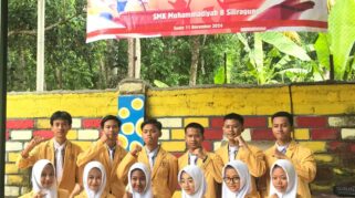 Sejumlah siswa SMK Models sedang mengikuti debat 12 formatur untuk memilih pemimpin baru PR IPM SMK Models.