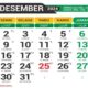 Kalender desember 2024 disertai weton