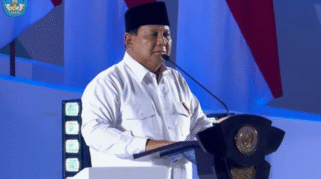 Presiden Prabowo Subianto berpidato di Hari Guru Nasional.