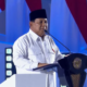 Presiden Prabowo Subianto berpidato di Hari Guru Nasional.