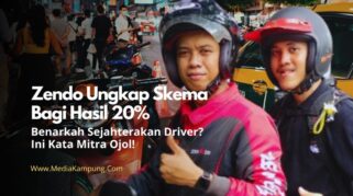 Driver Zendo mengantar penumpang