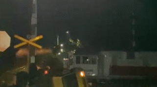 Kondisi truk setelah tabrakan dengan KA Pandanwangi