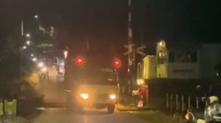 Kondisi perlintasan sebelum tabrakan KA Pandanwangi vs Truk