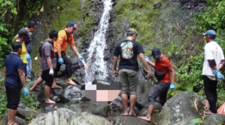 penemuan mayat seorang lansia di sungai dusun glodok, licin, banyuwangi