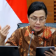 Menkeu Sri Mulyani memberikan keterangan pers.