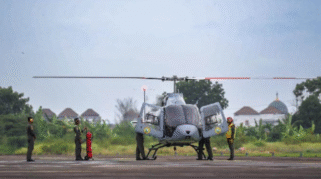Helikopter Bell 505 mendukung latihan Dikkopaska