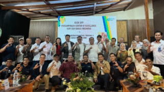 Momen peresmian Center of Excellence Kakao di Kebun Kendenglembu, Banyuwangi.