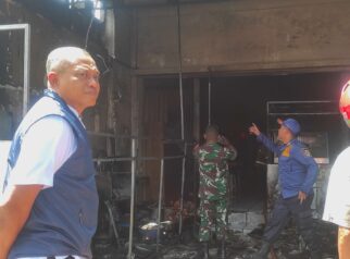 Gerai ayam geprek terbakar di Banyuwangi