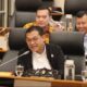 Sonny T. Danaparamita memberikan keterangan di rapat kerja mengenai kasus pagar laut