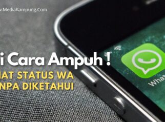 Mengintip status WA.