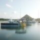 Kapal wisata beroperasi di kawasan Pantai Marina Boom Banyuwangi