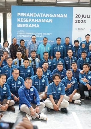 Menteri Ekraf dan Gekrafs Teken Kesepahaman Bersama Dorong Ekonomi Kreatif Nasional