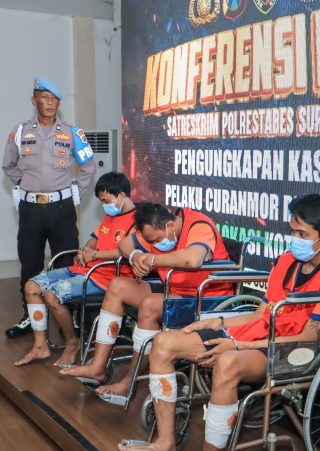 Tiga Residivis Curanmor Dibekuk Jatanras Satreskrim Polrestabes Surabaya