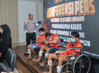 Tiga Residivis Curanmor Dibekuk Jatanras Satreskrim Polrestabes Surabaya