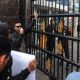 Ikatan Mahasiswa Muhammadiyah Deli Serdang menggelar aksi unjuk rasa di depan Kejaksaan Tinggi Sumatera Utara