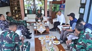 kunjungan kerja Wabup, Ir. H. Mujiono, M.Si, beserta jajaran di Markas Komando (Mako) Lanal Banyuwangi,