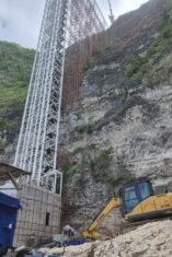 Lokasi lift kaca Pantai Kelingking yang diminta dibongkar