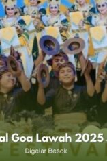 Persiapan panggung dan area Festival Goa Lawah 2025 di Klungkung