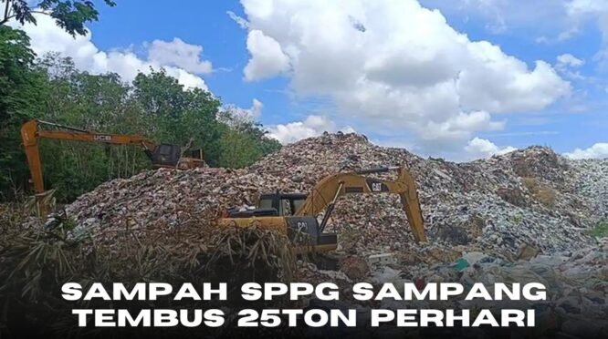 Sampah dari Dapur SPPG di Sampang Tembus 25 Ton per Hari, DLH Tegaskan Pengelolaan Mandiri Truk sampah DLH membawa sampah SPPG ke TPA Sampang