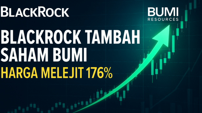 aksi akumulasi investor global yang mendorong harga BUMI naik 176 persen