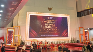 Penampilan Angklung Banyuwangi pada Malam Apresiasi WBTb Indonesia 2025