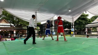 Atlet Muaythai dan Tinju bertanding di Kejurkab Banyuwangi