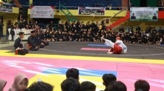 Kejuaraan Kabupaten Pencak Silat pelajar di Banyuwangi
