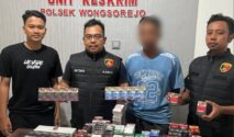 Polisi menyita ribuan batang rokok ilegal tanpa pita cukai di Banyuwangi