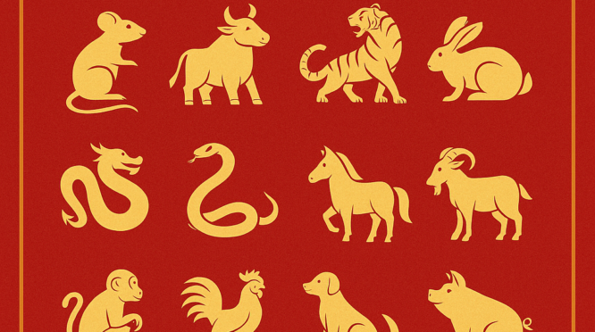 ramalan shio 10 Desember 2025 menampilkan 12 shio beserta warna keberuntungannya.