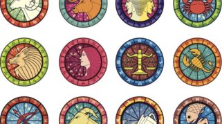 Ilustrasi ramalan zodiak hari ini untuk Aries, Taurus, dan Gemini.