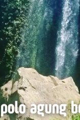 Air Terjun Polo Agung Bondowoso dengan aliran air alami