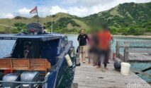 Penangkapan pemburu rusa di Pulau Komodo oleh polisi