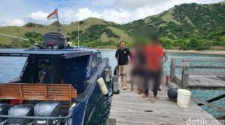 Penangkapan pemburu rusa di Pulau Komodo oleh polisi