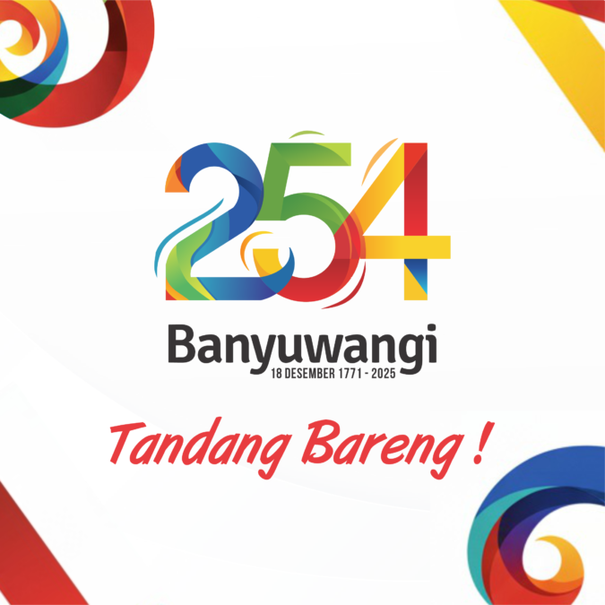 Flayer Harjaba Banyuwangi 2025 dengan tema tandang bareng